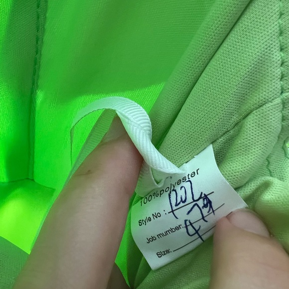 NWT Lime Green Sparkly Formal/ Prom Dress - Picture 8 of 8